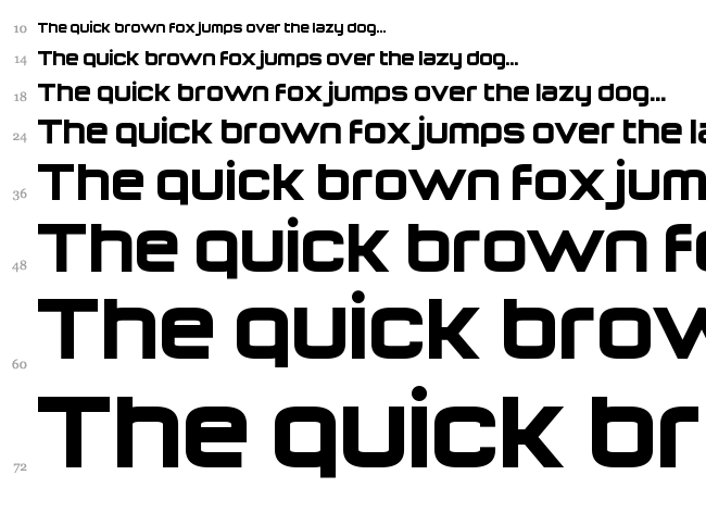 Return of the Grid font waterfall